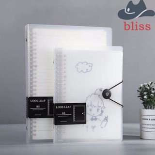 BLISS สมุดโน้ตสันห่วงเกลียว แบบหลวม สําหรับสํานักงาน โรงเรียน