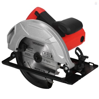 เลื่อยวงเดือนไฟฟ้า 1200W ไม่มีเลเซอร์ 5400RPM ใบเลื่อยคาร์ไบด์ 20T &amp; 40T และ Hexa สําหรับตัดไม้ โลหะ