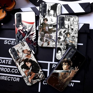 เคสโทรศัพท์มือถือแบบนิ่ม ลายอะนิเมะผ่าพิภพไททัน 4GBY สําหรับ Vivo V20 Y70 Pro V21 S7 S9 S10 U3 Y73S S7E Y73 2021 V21E 4G