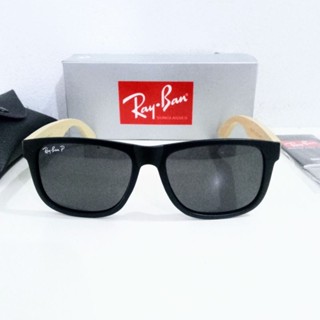 แว่นตากันแดด Ray Ban Justin ก้านไม้ไผ่ มี 6 สี สําหรับทุกเพศ