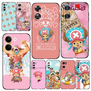 เคสโทรศัพท์มือถือ ซิลิโคนนิ่ม Tpu ลาย one piece tony tony chopper สีดํา สําหรับ Oppo A15 A15S A76