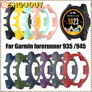 SHOUOUY เคสนาฬิกาข้อมือ PC แบบแข็ง ป้องกันหน้าจอ สําหรับ Garmin Forerunner 935 945