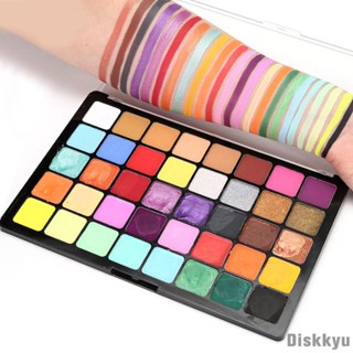 [Diskkyu] พาเลทสีเพ้นท์ร่างกาย 40 สี สําหรับแต่งหน้า เทศกาลดนตรี