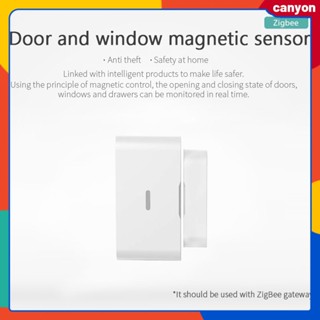 Zigbee Smart Door Window Magnetic Sensor Real Time Monitoring Door And Window Status App Push Notification Home Security ระบบกันขโมย canyon