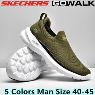 Go WALK รองเท้าผ้าใบ ผ้าถัก ใส่สบาย 5 สี สําหรับผู้ชาย *Skechers_Man