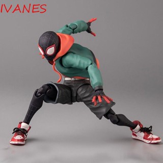 IVANES ฟิกเกอร์การ์ตูนอนิเมะ Miles Spider Man Spider Man ขยับได้ สําหรับตกแต่งบ้าน ของขวัญวันเกิด