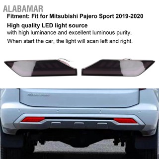 ALABAMAR คู่ของกันชนหลังไฟเลี้ยวแบบไดนามิกเลนส์ควันเหมาะสำหรับ Mitsubishi Pajero Sport 19-20