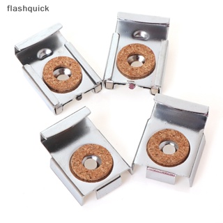 Flashquick 4 ชิ้น / เซต ติดตั้งง่าย สี่เหลี่ยม ห้องน้ํา ทนทาน คลิปกระจก ปรับได้ ห้องนอน ดี