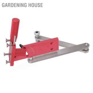  Gardening House เครื่องลับใบมีดเครื่องตัดหญ้า 15 ถึง 45 องศาชุดเครื่องมือกบเหลาปรับได้สำหรับใบมีดตัดหญ้าตรงและมาตรฐานสีแดง