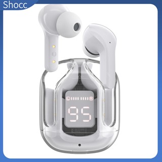 Shocc หูฟังไร้สาย 20H หน้าจอดิจิทัล LED พร้อมเคสชาร์จ สําหรับสมาร์ทโฟน คอมพิวเตอร์ แล็ปท็อป