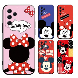 SAMSUNG A14 A13 A12 A11 A10S A12 A11 A04 A03 A04E A02S A02 เคสโทรศัพท์มือถือแบบนิ่ม ลายมิกกี้ มินนี่เมาส์ สําหรับ