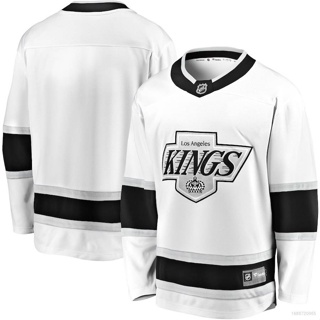 Qy NHL Los Angeles Kings Jersey เสื้อยืด แขนยาว สีขาว พลัสไซซ์