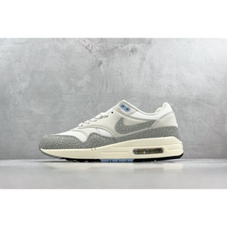 Nk Air Max 1 PRM รองเท้าวิ่งจ๊อกกิ้ง ซีเมนต์ สีขาว FB5059-100 36-46