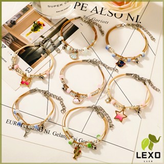 LEXO สร้อยข้อมือสไตล์เกาหลี เครื่องประดับ สร้อยข้อมือลูกปัดเซรามิก  ceramic bracelet