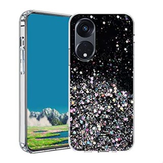 เคสโทรศัพท์ซิลิโคน TPU แบบนิ่ม ประดับเลื่อมคริสตัล และกลิตเตอร์ หรูหรา สําหรับ OPPO Reno7 Pro Z 4G 5G Reno7 Reno7Pro Reno7Z