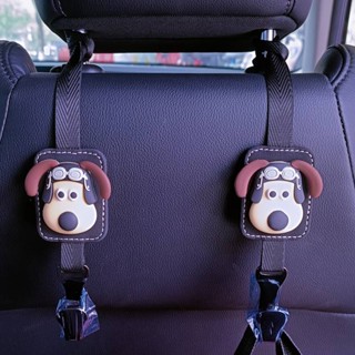 Car Hook Chair Back Hook Creative Cartoon Wallace and Gromit Car Hook Practical Cute Mini Small Hook M7Lz