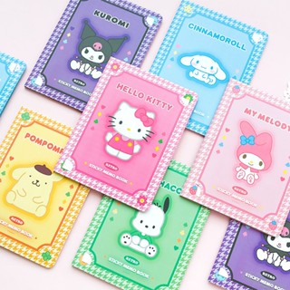 Sanrio Mymelody Kuromi Cinnamoroll กระดาษโน้ตมีกาว กระดาษโน้ตมีกาว โพสต์อิท สํานักงาน ที่คั่นหนังสือ กระดาษโน๊ตมีกาว สติกเกอร์ ดีไซน์น่ารัก ในสมุดบันทึก กระดาษโน้ต ของขวัญเด็ก