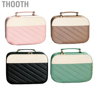 Thooth Large  Travel Makeup Case  Fashionable Portable Cosmetic Bag for Women Hotel