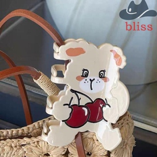 Bliss กิ๊บติดผม รูปกรงเล็บหมี เชอร์รี่ อะซิเตท หรูหรา สําหรับผู้หญิง