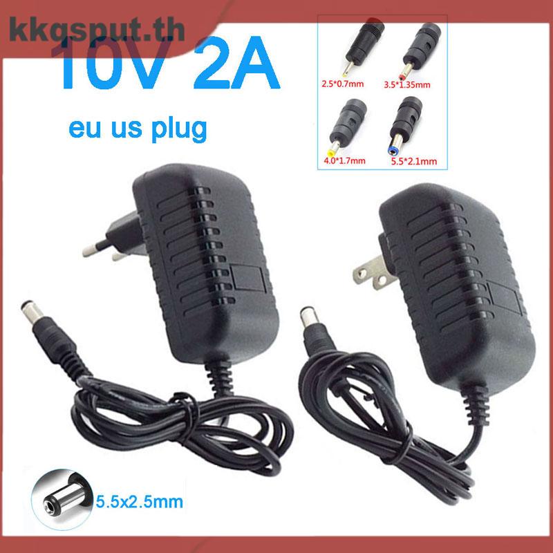 อะแดปเตอร์แปลงไฟ 5.5x2.1 มม. 4.0x1.7 มม. 3.5x1.35 มม. 2.5x0.7 มม. ปลั๊ก DC 10V 2A AC 100-240V THK2
