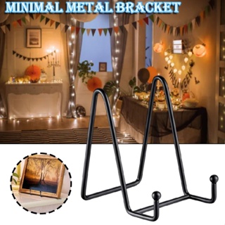 New Iron Art Display Stand Storage Picture Rack Metal Easel Plate Shelf Holder