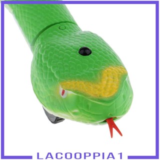 [Lacooppia1] โมเดลงูเขย่าแล้วมีเสียง พร้อมรีโมตคอนโทรล สีเขียว สําหรับงานปาร์ตี้