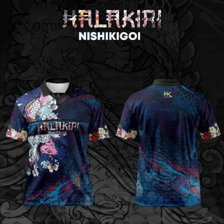 【พร้อมส่ง】JERSI Halakiri NISHIKIGOI เสื้อยืด พิมพ์ลาย สไตล์สตรีท สําหรับผู้หญิง