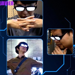 JAVIER แว่นตาคอสเพลย์ รูปโคนัน มีไฟ LED พร็อพสําหรับงานปาร์ตี้