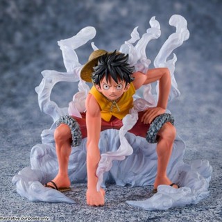 ใหม่ พร้อมส่ง Bandai ของแท้ ฟิกเกอร์วันพีช ZERO Two-Block Luffy Top Showdown 91845 7XVX