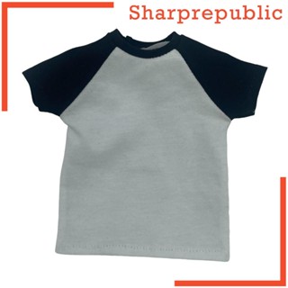 [Sharprepublic] เสื้อยืดแขนสั้น สเกล 1/6 แฮนด์เมด สําหรับตุ๊กตา 12 นิ้ว