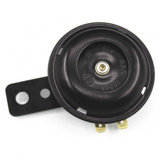 Ebike แตรไฟฟ้า ABS 12V 48V 60V โลหะ สีดํา แบบพกพา