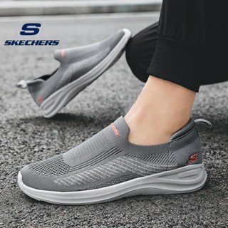 Skechers รองเท้าผ้าใบลําลอง ข้อสั้น ผ้าตาข่าย ระบายอากาศ ขนาดใหญ่ สําหรับผู้ชาย ไซซ์ 40-45