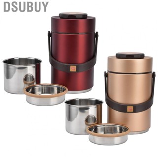 Dsubuy Insulated Lunch Containers Double Vacuum Interior 2300ml  3 Layer