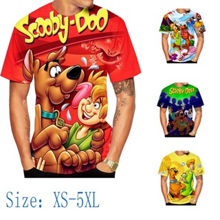 ใหม่ล่าสุด เสื้อยืดลําลอง แขนสั้น พิมพ์ลายการ์ตูน Scooby Doo 3D แฟชั่นฤดูร้อน สําหรับผู้ชาย ผู้หญิง ทุกเพศ