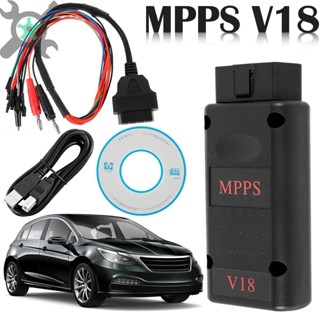 Mpps SMPS V18 ECU เครื่องมือตั้งโปรแกรมสายเคเบิล สามคอร์ แบบมืออาชีพ สําหรับรถยนต์ SHOPCYC7139