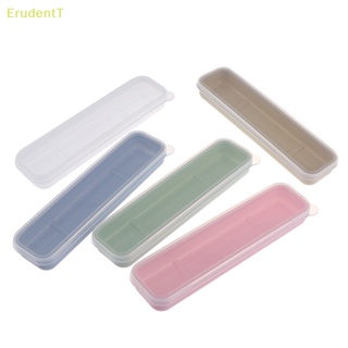 [ErudentT] กล่องใส ใช้ซ้ําได้ สําหรับใส่ช้อนส้อม ฟางข้าวสาลี [ใหม่]