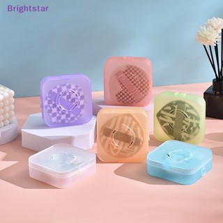 Brightstar 1 ชิ้น กล่องเครื่องสําอาง พัฟฟองน้ําแต่งหน้า แป้ง พัฟ ที่ตากแห้ง แสดง ที่เก็บของ ใหม่