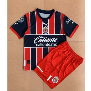 【จัดส่งด่วน】เสื้อกีฬาแขนสั้น ลายทีมชาติฟุตบอล Chivas Fans edition สําหรับเด็ก และผู้ใหญ่