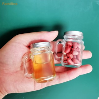 Families&gt; ขวดโหลใส่น้ําผึ้ง นม กาแฟ ขนาดเล็ก แบบพกพา กันรั่วซึม พร้อมฝาปิด สําหรับปาร์ตี้ บาร์ วอดก้า วิญญาณ