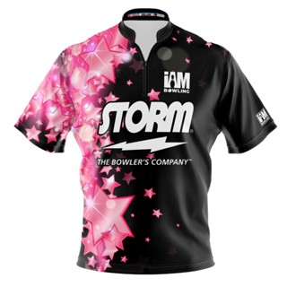 Storm DS เสื้อโปโล แขนสั้น พิมพ์ลายโบว์ลิ่ง 2134-ST 3D