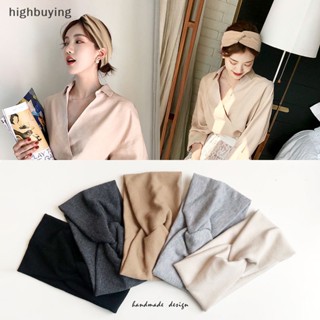 [highbuying] ที่คาดผมเด็ก สีพื้น เด็กผู้หญิง แบบเกลียว ผูกปม นุ่ม ยืดหยุ่น ที่คาดผมเด็ก ผ้าฝ้าย ล้างหน้า แต่งหน้า ที่คาดผม สินค้าใหม่ พร้อมส่ง