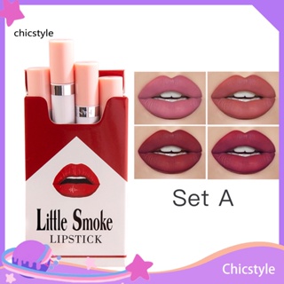 Chicstyle 4 ชิ้น / เซต ตัวป้องกันริมฝีปาก สวยงาม สําหรับเด็กผู้หญิง ลิปกลอส สีสันสดใส ปลอดภัย