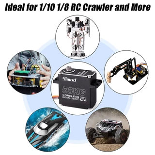 【 ใหม ่ 】9imod 55 กก.Coreless Magnetic Encoder กันน ้ ํา Servo IP67 180/270 เซ ็ นเซอร ์ แม ่ เหล ็ กแรงบิดสูง Coreless Digital Servo เกียร ์ โลหะเต ็ มรูปแบบสําหรับ 1/8 1/10 RC รถยนต ์