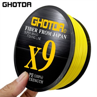 Ghotda สายเอ็นตกปลา PE แบบถัก 100 ม. 13.2-99LB X9 อุปกรณ์เสริม สําหรับตกปลาน้ําเค็ม น้ําจืด