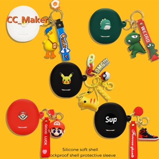 For OPPO Enco Air3 Case Cartoon Pokémon Pikachu Keychain Lanyard Mario OPPO Enco Air2 Pro / Enco Buds2 Silicone Soft Case Shockproof Case Protective Cover Kaws Cute Dinosaur OPPO Enco Air/Air2/Air3/Free2 Cover Soft Case