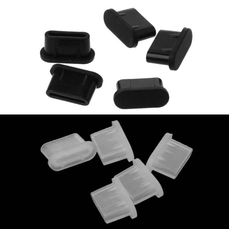5 ชิ้น แบบพกพา ทนทาน Type-C กันฝุ่น ปลั๊ก USB ที่ชาร์จพอร์ต ป้องกัน สําหรับอุปกรณ์สมาร์ทโฟน