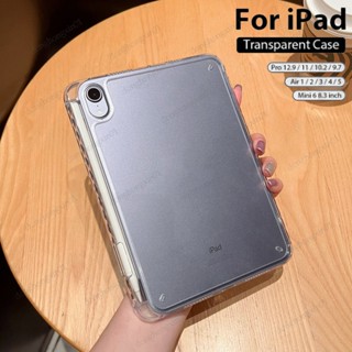 เคสอะคริลิคใส พร้อมช่องใส่ปากกา สําหรับ iPad 10th 10.9 2022 Pro 11 M2 Air 5 4 3 2 9.7 10.2 10.5 10.9 Mini 6 5 4 iPad Pro 11 7 8 9 Mini 6 10 Generation