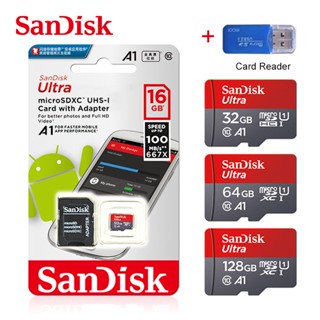 Sandisk การ์ดหน่วยความจํา 512GB 64GB TF SD Card 32GB 16GB 128GB 256GB Class10 micro SD SDHC SDXC สําหรับโดรน กล้อง WIFI MP3 MP4 tachograph