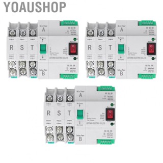 Yoaushop Automatic Transfer Switch  Quick Switching Accessory Wide Application 3P for Farm