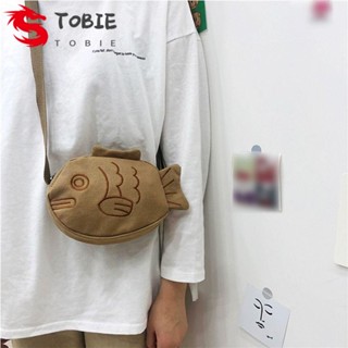 Tobie Taiyaki กระเป๋าสะพายข้าง ผ้าแคนวาส ขนาดใหญ่ จุของได้เยอะ สไตล์ญี่ปุ่น สําหรับนักเรียน